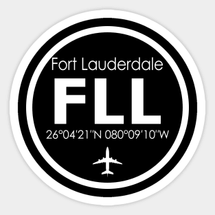 FLL, Fort Lauderdale-Hollywood International Airport Sticker